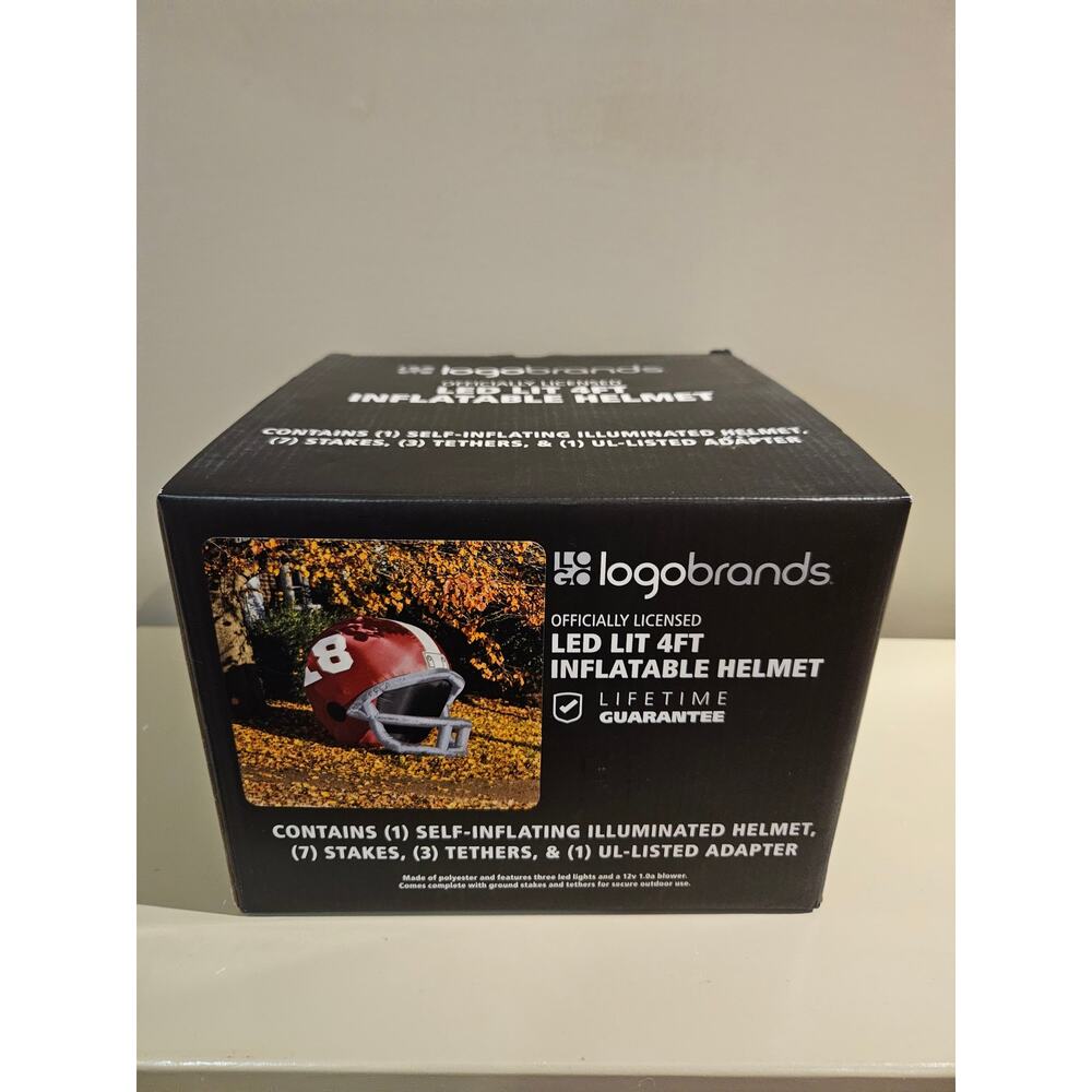 Logobrands LED lit 4ft inflatable helmet - Alabama Crimson Tide